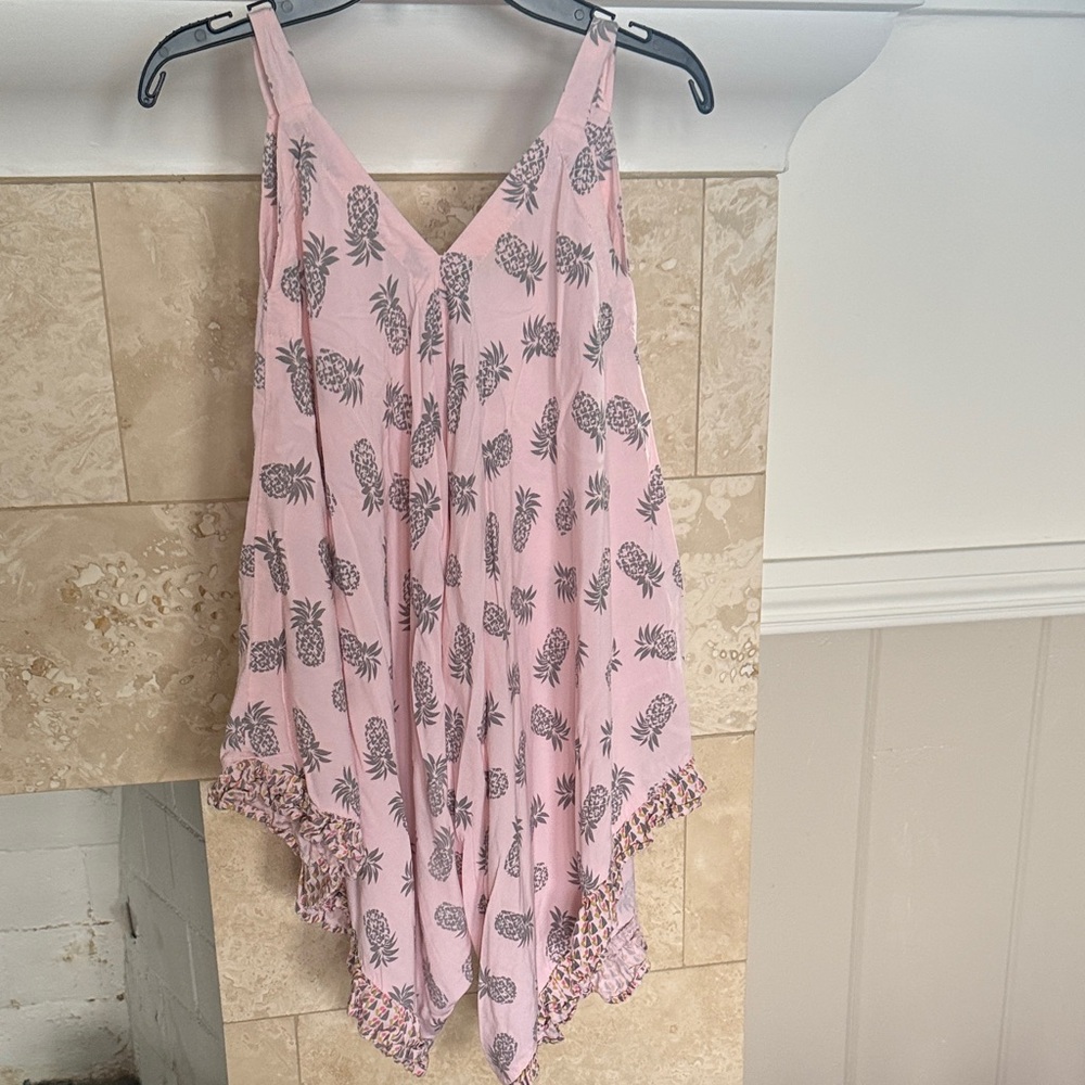 Charming Pink Pineapple Kids Chemise